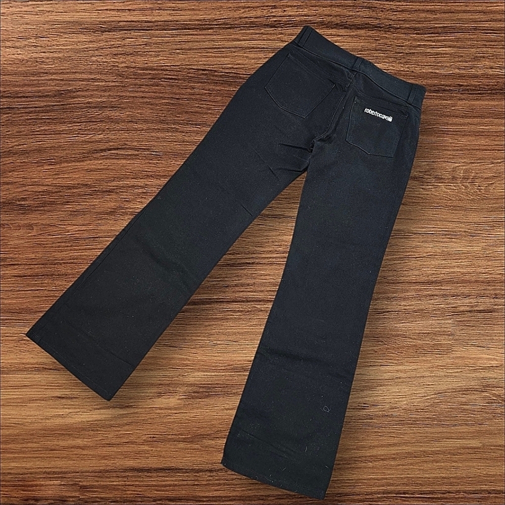 Roberto Cavalli Elegant Black Wide Leg Trousers